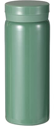 Liten termosflaska, söt vattenflaska, vakuumisolerad flaska för varma och kalla drycker, håller varmt i 6 timmar och kallt i 12 timmar (Grön 200 ml)