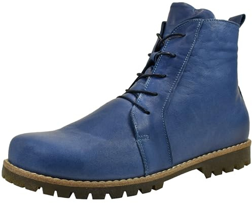 Andrea Conti Botines de Cuero para Mujer 0342828, Talla:38 EU, Color:Azul