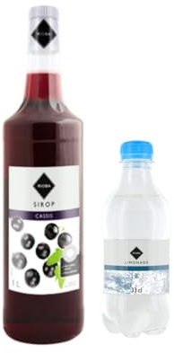 Lot Sirup Rioba & limonade:Sirup Rioba schwarze Johannisbeere 1L - Rioba-limonade (12x33cl)