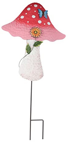 DOITOOL Metal Mushroom Insert for Outdoor Garden Decor As Decorations Outdoor and Garden Decor for outside Use in Mushroom Shaped Statue Scenarios