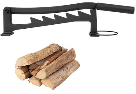 Cherbowing Manueller Holzspalter, Wandhalterung Brennholz Anzündspalter, Wandmontage Handholzspalter Quick Spaltwerkzeug für Campingplatz, Zuhause, BBQ, Kamin (Wandmontage)