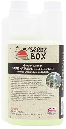 Natural Citrus Lemon Cleaner 500ml - Makes 20 Litres - Cleans Degreases Kitchen Surfaces Grills Oven Bathroom Floor - Window Glass Greenhouse Tools Pots - Sticker Remover - Seedzbox