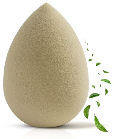 Bumfuzz Green Tea Beauty Sponge - Plant-Based, Eco-Friendly, Cruelty-Free, Dye-Free & Latex-Free Blender, Biodegradable & Vegan Makeup Sponge, Makeup Blender, Perfect for Liquid & Powder (1 Count)