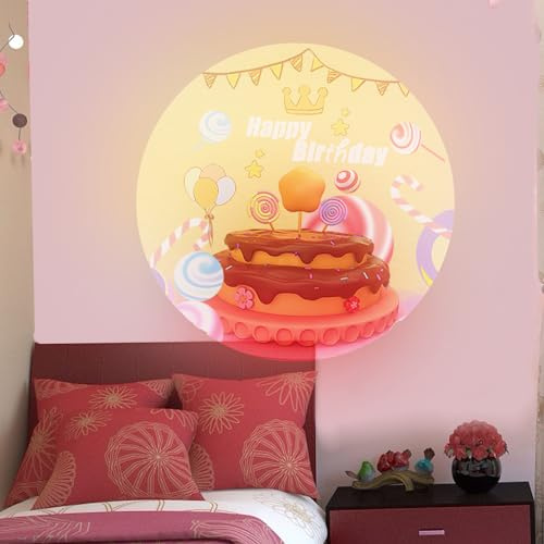 Lámpara de luna, proyector de luz de estrellas USB, proyección de tierra, astronauta, proyector de luz de feliz cumpleaños, luces espaciales para dormitorio, galaxia 5, patrón en 1, lámparas LED de