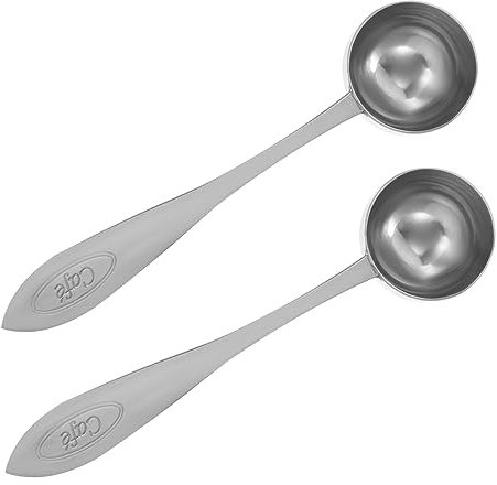 Mikinona 2stücke Teilige -kaffeemaßlöffel Langlebiger Messlöffel Für Milchpulver Küche Silber Geeignet Für Kaffee Kakao Tee Mehl Kaffeeweißer Und