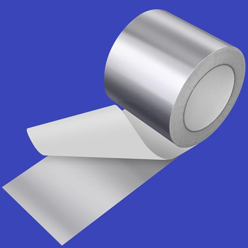 SEIYOGDS Nastro Adesivo Argento 100 mm x 50 m, Forza Adesiva Extra Forte e Resistenza Allo Strappo, Nastro Adesivo Impermeabile per Riparazioni Di Tubi Metallici