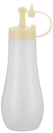 Gewürzregal Selbstklebend Quetschen Gewürzflasche Ketchup Stift Restaurant Bar Home Kitchen Vorratsdose Glas Mit Holzdeckel (White, One Size)