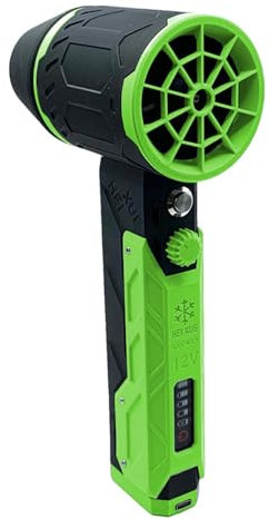 Naqqios Asciugatore per auto - Spolverino senza fili, ventilatore ricaricabile | Spolverino elettrico velocità continua, ventola per barbecue, pulitore elettrico
