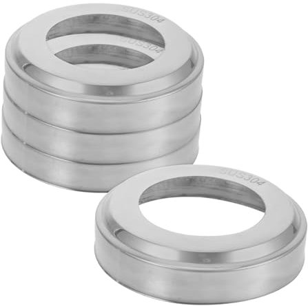 CAXUSD 4 Pièces Lot de Cache-Tubes Acier Inoxydable pour Main Courante Échelle De Piscine Enterrée Plaques Escutcheon Robustes Et Résistantes pour Barres Et Garde-Corps