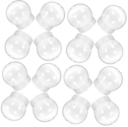 HOLIDYOYO 24stücke Teiliges DIY Schneekugel Transparent Plastik Wasserbälle Leicht Kompakt Leere Bastelkugeln Für Weihnachten Weihnachtsdekoration Kreative Handarbeiten