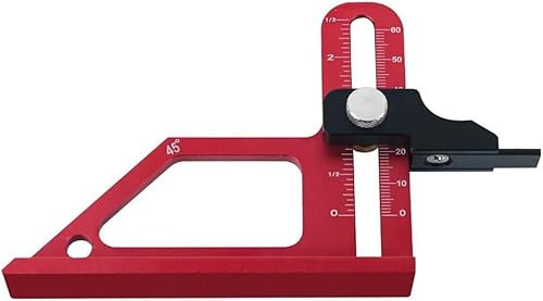 Adjustable Table Saw Depth Gauge,Router Table, and Drill Press, Metric & Inch Router Table Height Gauge for Table Saw,Precise Woodworking Tool,Height Gauge Depth Gauge