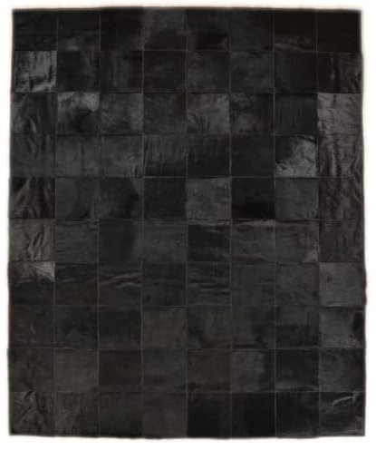 Kuhfelle Online & Nomad KUHFELL Teppich SCHWARZ Patchwork 160 x 200 cm Fell Teppich (Schwarz)