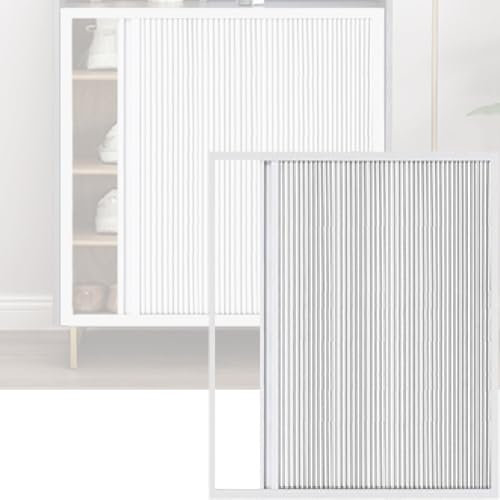 Puerta corredera plegable – Divisor de ambientes versátil para dormitorio, baño, oficina y cocina – Puertas plegables de armario con asa, 110 x 70 cm