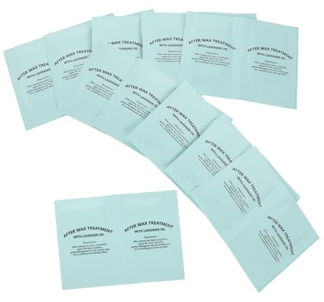 DECOMELODY 50 Piezas Toallitas para quitar cera tratamiento post depilación Productos post encerados toallitas después la cera limpiador de calmar y nutrir la líquido