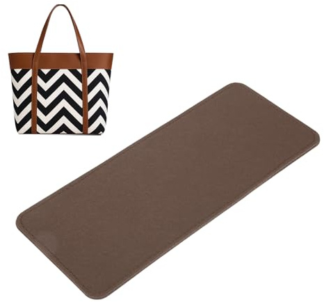 QUARKZMAN Fondello In Feltro Sagomato 30.5x13 Cm Fondello Per Borsa Marrone | Inserto Base Sagomata In Feltro Chimico, Per Borsa A Mano Tote Bag Zaino