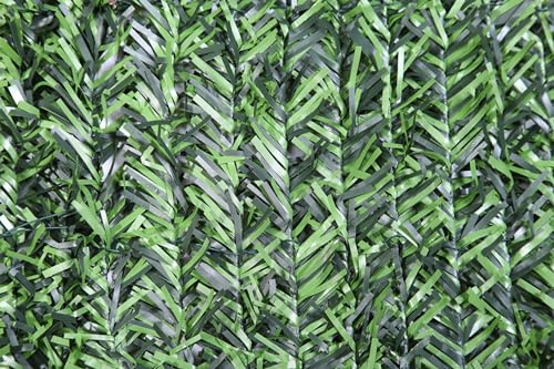 SIEPE SINTETICA A FILI mod.BICOLORE RECINZIONE SEMPREVERDE FINTA - cm.100x300