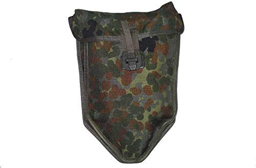 Folding spade bag from the German Bundeswehr colour: camouflage condition: used folding spade bag army military