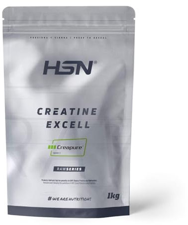 HSN Creatina 100% CREAPURE® in Polvere | Gusto Neutro - 1Kg | Certificazione di Qualità Garantita: Puro Monoidrato di Creatina Micronizzata Senza Additivi e Priva di Contamin
