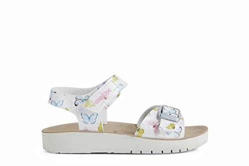 Geox J Sandal Costarei Gi, Sandali Bambine e ragazze, Argento (Silver C1007), 34 EU