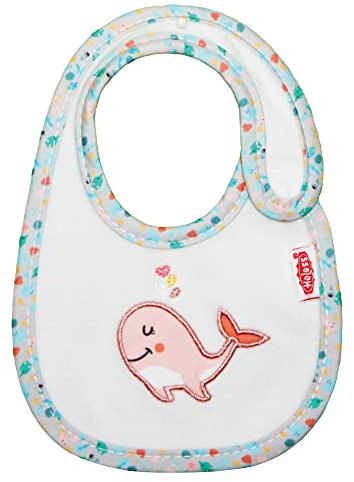 Heless 285 - Puppenzubehör Lätzchen im Design Wal Bobby, für Puppen und Kuscheltiere Aller Größen