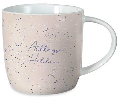 Grafik-Werkstatt Tazza da caffè con scritta, 300 ml, in porcellana, motivo: eroina quotidiana, rosa