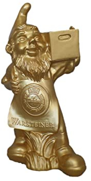 Warsteiner Gartenzwerg in Gold