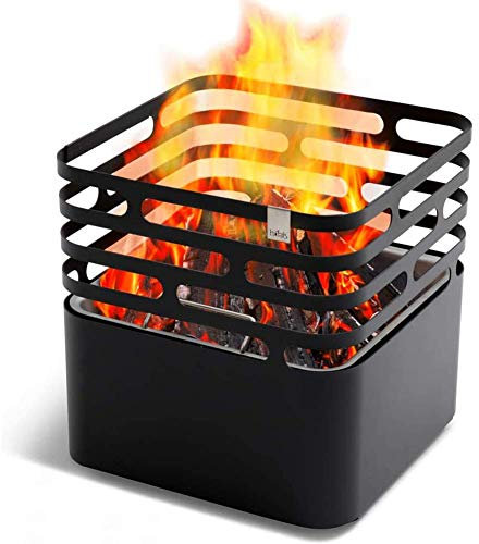 ZAANU Feuerstelle, Feuerkorb, Holzofen aus Edelstahl, als Kamin, Grill
