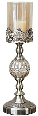 HEXEH Kerzenhalterhalter Metallkerzenhalter Ornamente rustikaler Retro -Kerzenhalter Amerikanischer Tischkerzenlicht Dinner Requisiten Dekorationen Kandelaber (Size : A)