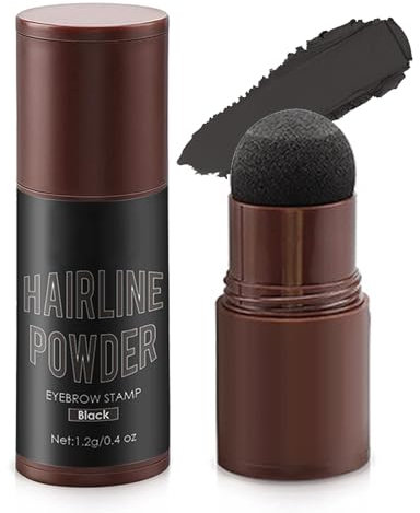 Polvere per Capelli Polvere di Radice Polvere per Coprire l'ombra dei Capelli Capelli Sparsi Premium per Infoltire i Capelli Ispessimento dei Capelli in Polvere per Capelli in Fibra (Nero)