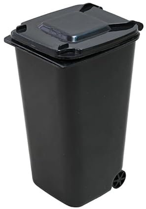 Yurosiay Mini Mülleimer Tisch Bunt Klein Tischmülleimer mit Deckel Mini Plastik Tisch Mülltonne Tischabfalleimer Desktop Mülleimer für Küche Badezimmer Büro Schreibtisch Auto 4# 2 Stück