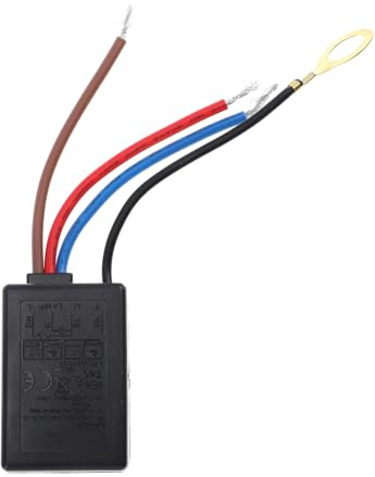 Tischlampen Touch Dimmer für LED Tischleuchten, Schwarz | Kunststoff Ausführung, Sichere Bedienung per Berührung, Zubehör für Stufenlose Helligkeit Zufälliger Stil