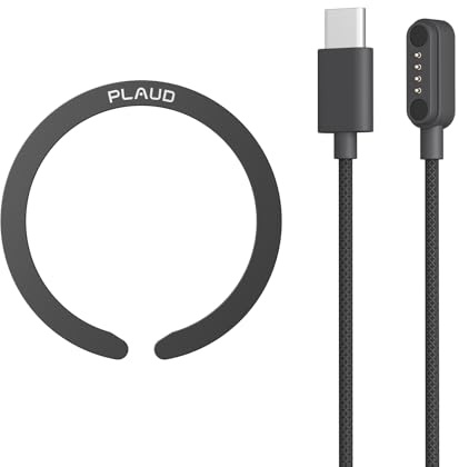 Plaud Zubehör-Set mit USB-C-Ladekabel und Magnetring | Für Plaud Note Pro und Plaud Note KI-Diktiergerät