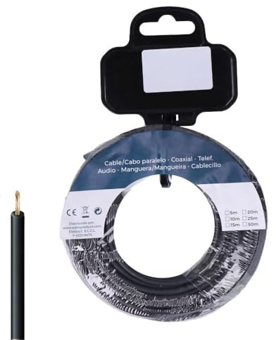 Kabeltrommel H07Z1-K 1,50mm² schwarz 10m - Ideal für elektrische Installationen und sichere Verbindungen im Innen- und Außenbereich