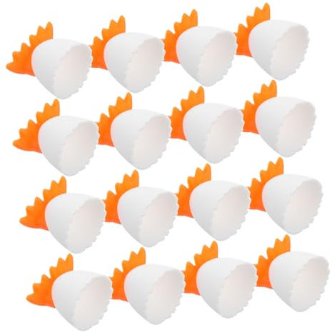 JECOMPRIS 1 Set Vassoio per Uova Portauovo Portauovo Uova Supporto di Tazza Sodo Display Stand Contenitori per Alimenti Contenitore per Uova Sode Uova Sode Supporti del 20 Pezzi