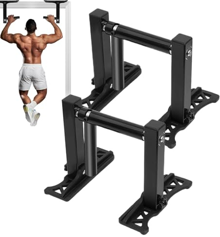 Door Frame Pull Up Bars Door Adjustments - Adjustable Upper Body Trainer Workouts | Portable Clamp Rod Doors | 2 Pieces Weight Capacity Core Strength Training Handles for Home Body Training Fitness