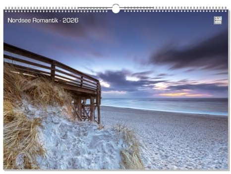 artboxONE Kalender 2026 Nordsee Romantik Wandkalender A2 2026 Natur