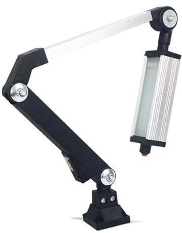 LED-arbetslampa for verktygsmaskiner 24V 36V 220V långarmad CNC-svarv stansfräsning hopfällbar lampa vattentät För verktygsmaskiner(16W,220V)