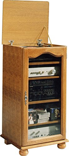 ACTUAL DIFFUSION Bretagne Meuble de Rangement HiFi Chêne, 46,5x57x106,5 cm