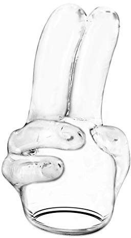 Rimba Head Double Finger Power Massage Transparent Diamètre 4,5/6 cm