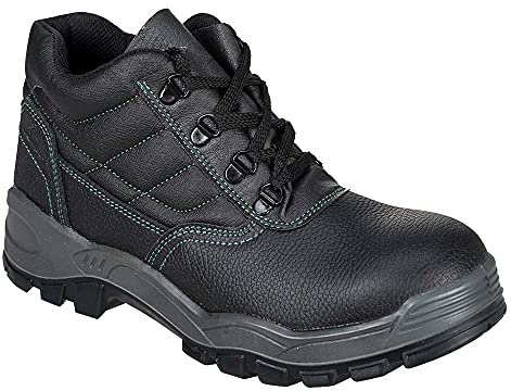 Portwest Steelite Sicherheitsstiefel S1, Größe: 42, Farbe: Schwarz, FW21BKR42
