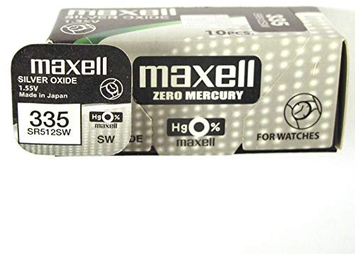 Maxell 18293600 Single-use Silver Oxide Battery – Batteries (Single-Use Battery, Silver Oxide, 1.55 V, 10 Pieces) 5.5 mAh, Hg (Mercury)