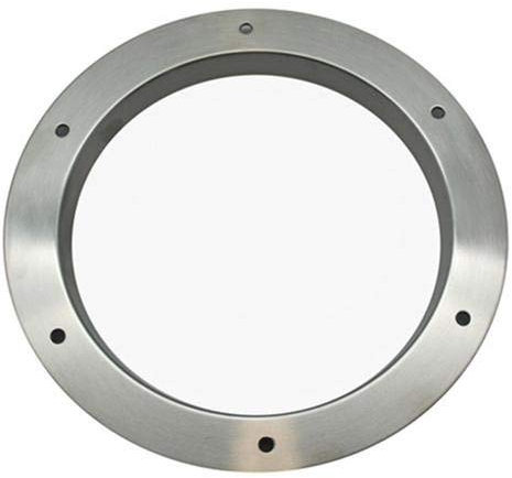 Runder Rahmen aus Edelstahl, 45 mm, mit gehärtetem Glas