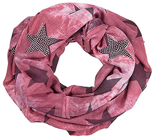 Lazzboy Damenmode Winter Star Schal Oberbekleidung Warmhalten Damen Loop Loopschal Herbst Winterschal Herbstschal Rundschal Schlauchschal Stern(G)