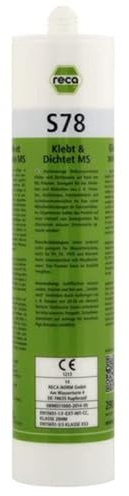 Reca S78 klebt und dichtet 2 x 290ml Weiß Schwarz Grau Transparent 2 Stück (86,21€ / 1 Liter) (Schwarz) | Reca S78, elastisch, überstreichbar, silikonfrei, Innenbereich, Außenbereich, starke Haftung, langlebig, vielseitig