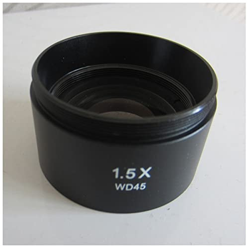 ZTBH Microscope Accessories Kit 1.5X Auxiliary Attachment Objective Lens, Stereo Microscope Parts Accessories Microscope Slides