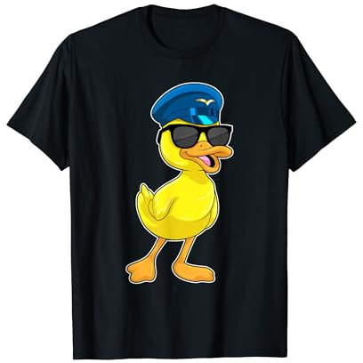Ente Pilot Pilotenhut T-Shirt