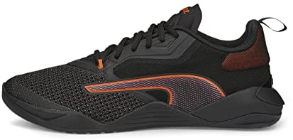 PUMA Säkring 2.0, gymnastikskor för män, Svart Cayenne Wood Violet, 45 EU