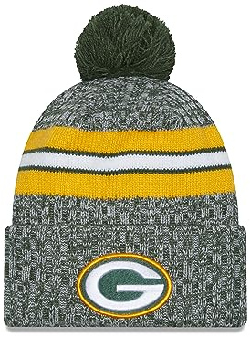 New Era NFL Sideline Sport Knit Mütze American Football 2023/2024 Wintermütze mit Bommel One Size alle Teams
