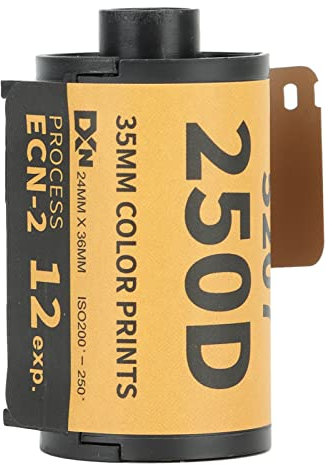 35mm Colour Photo Film - Vintage High Contrast Negative Film for 135 Camera Beginners - 200-250 Degree Light Sensitivity (12