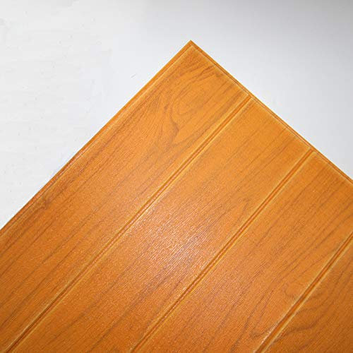 Paneles de pared texturizados 3D con efecto de ladrillos sintéticos, papel tapiz para paredes de TV, sofá, fondo, dormitorio, cocina, sala de estar, decoración de 60 x 60 cm (15 piezas de madera